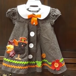 Bonnie Baby Thanksgiving Dress 3 - 6 months